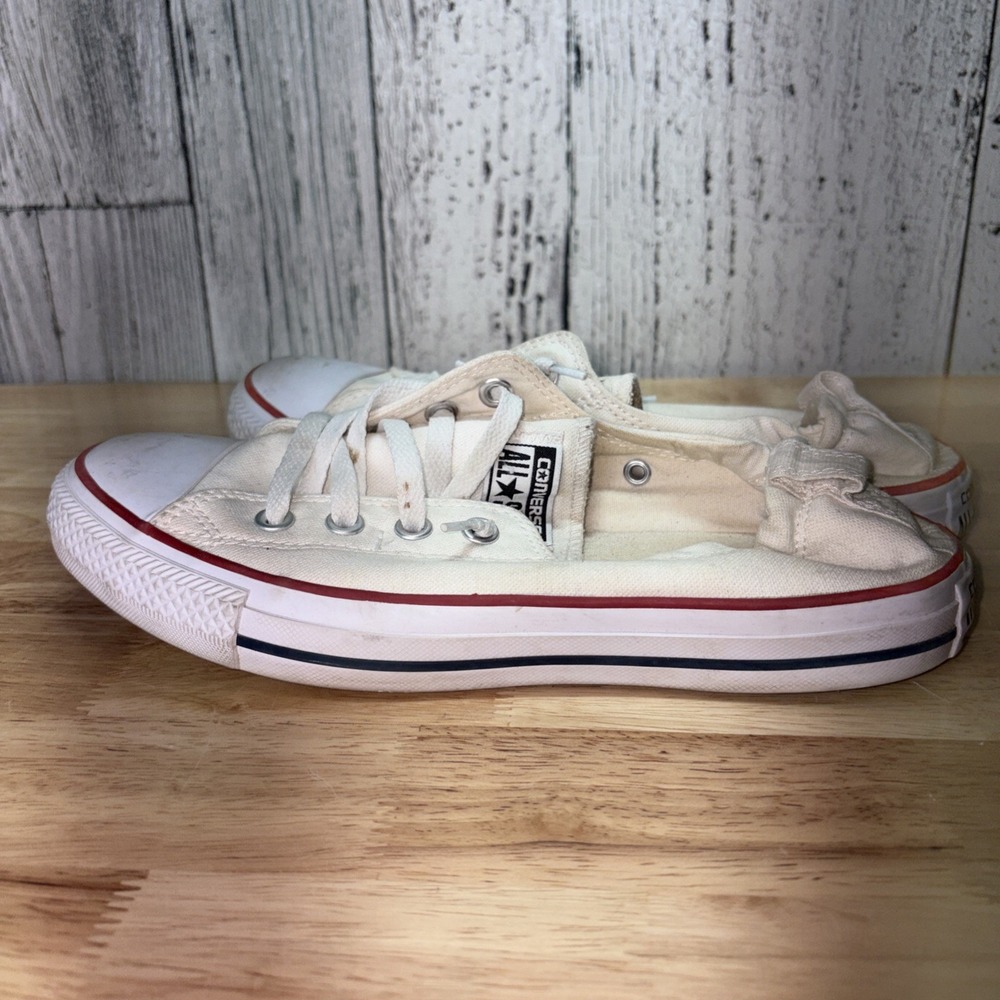 Converse All Star Womens Shoreline Slip-On White  Shoes Size 9